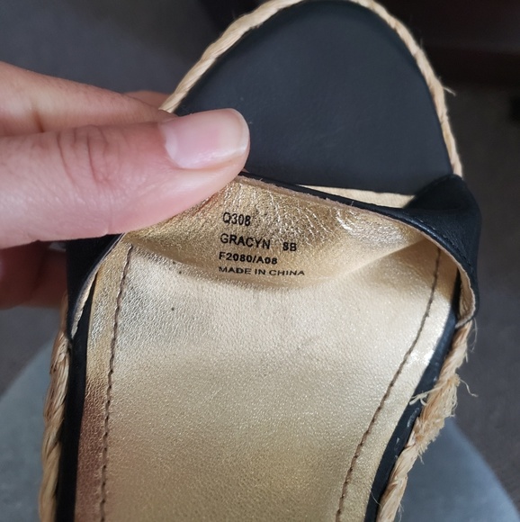 Coach Gracyn black wedges - Picture 3 of 5